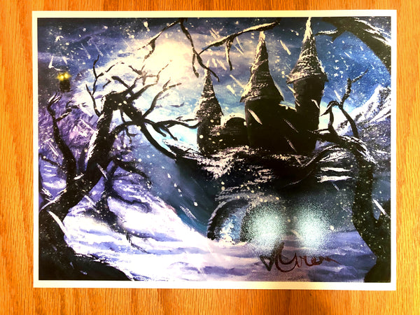 Spooky Snow Castle (Print)