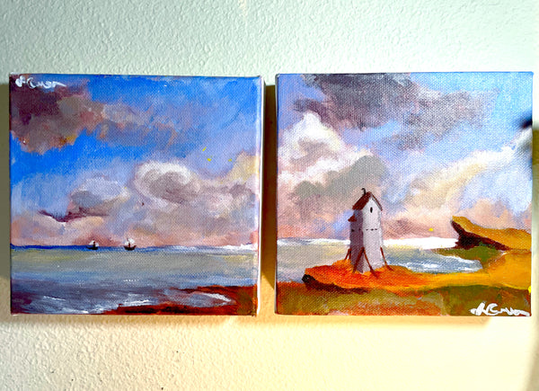 Lighthouse Double Painting