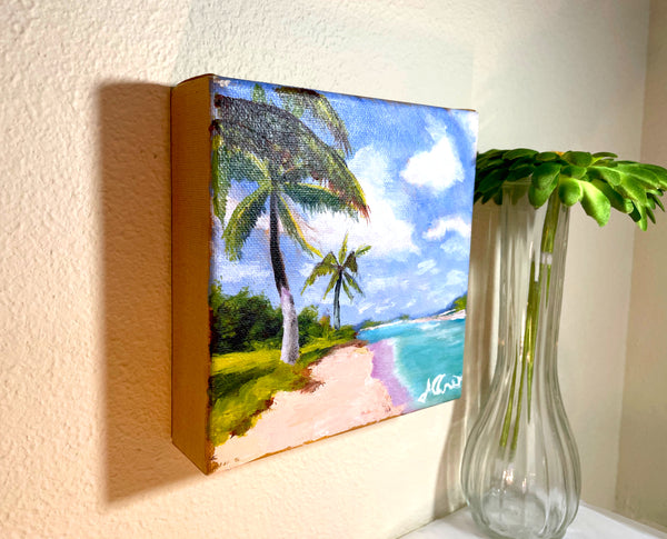 Beach Palm Tree Painting