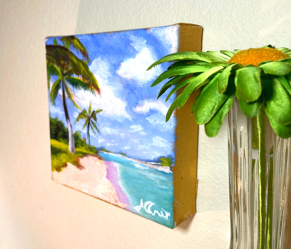 Beach Palm Tree Painting